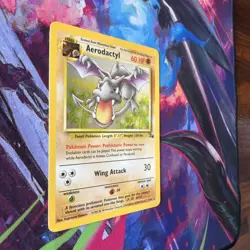 1999 Pokemon Aerodactyl Holo Rare 1st Edition Fossil 1/62 LP - Image 3