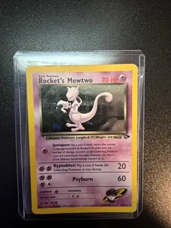 Pokemon TCG Rockets Mewtwo Gym Challenge Holo Card 14/132 - Image 1
