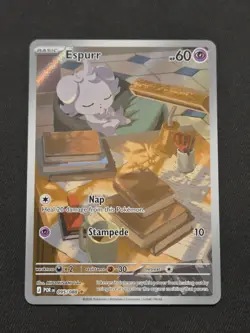 Espurr 095/088 – Perfect Order Illustration Rare Holo Pokemon Card NM/M - Image 1