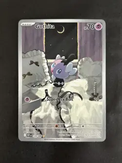 GOTHITA ILLUSTRATION RARE WHITE FLARE 124/086 - Pokemon Trading Card NM - Image 1
