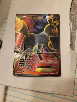 Pokemon Umbreon EX Full Art Ultra Rare Holo 119/124 Fates Collide (Damaged) - Image 1