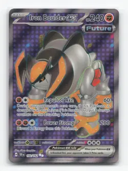 Pokemon TCG - Iron Boulder ex 192/162 Near Mint Ultra Rare Temporal Forces Holo - Image 1