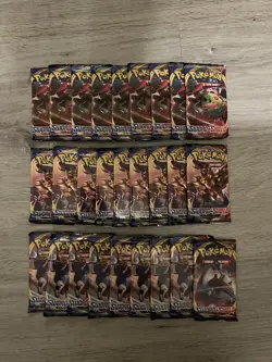 Pokemon TCG Sword & Shield Base Set Booster Packs (x27) - Factory Sealed - Image 1