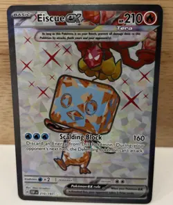 Pokemon TCG Eiscue EX 210/197 Obsidian Flames Full Art Ultra Rare Holo - Image 1