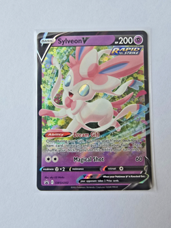 Sylveon V SWSH202 Black Star Promos Holo Eeveelution Pokemon 2022 - Image 1