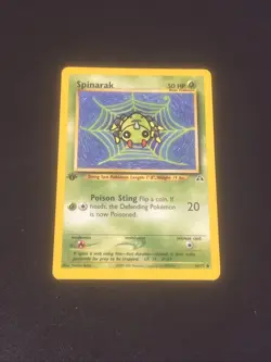 POKEMON SPINARAK 64/75 1ST EDITION NEO DISCOVERY NM NEAR MINT - Image 1