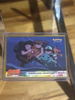 Underwater Adventure Pokemon Topps Mewtwo Strikes Back 17 Pokemon TCG Blue Label - Image 1