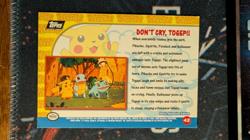 Pokemon Topps - PIkachu's Vacation - Don't Cry Togepi #43 - Image 2
