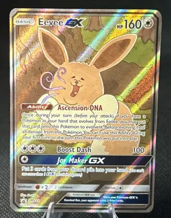 Pokemon TCG Eevee GX SM233 Full Art Promo Black Star Ultra Rare Holo - Image 1