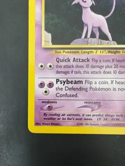 Pokemon Vintage Non Holo Rare Espeon Neo Discovery 20/75 WotC - Image 5