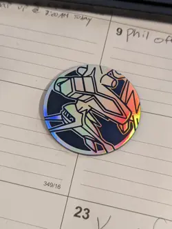 Pokemon TCG - Origin Forme Dialga Jumbo Coin - Silver - Image 1