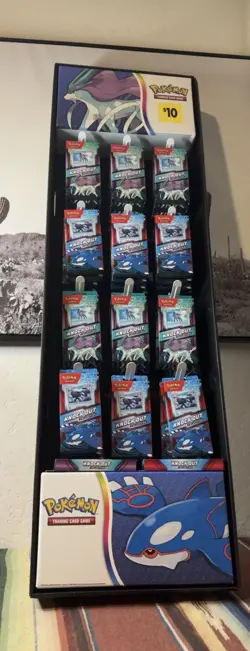 45 POKEMON KNOCK OUT COLLECTION PACK LOT + RETAIL DISPLAY STAND Suicune Kyogre - Image 1