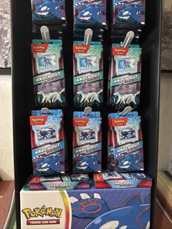 45 POKEMON KNOCK OUT COLLECTION PACK LOT + RETAIL DISPLAY STAND Suicune Kyogre - Image 2