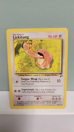 Pokemon TCG Lickitung 48/130 Base Set 2 Unlimited Regular LP - Image 1