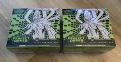 Pokemon Center ETB TCG Mega Evolution Perfect Order X2 Sealed - Image 1