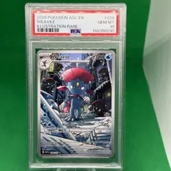 2026 POKEMON ASC EN-ASCENDED HEROES ILLUSTRATION RARE #228 WEAVILE PSA 10 - Image 1