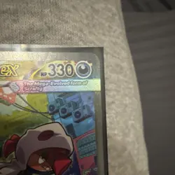 Pokemon Mega Scrafty EX Full Art Secret Rare Holo ASC 285/217 330 HP 160 Power - Image 5