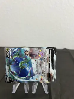 Pokemon TCG Rayquaza v Evolving Skies Holo Ultra Rare Full Art 194/203 NM- - Image 5