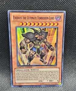 Yugioh Exodius the Ultimate Forbidden Lord CT07-EN024 Super Rare NM - Image 1