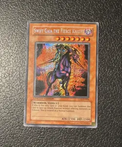 Yugioh Swift Gaia The Fierce Knight CT1-EN004 Misprint Super Rare MP - Image 1