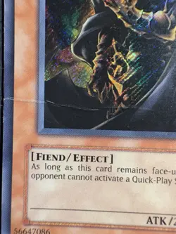 Yugioh Invader Of Darkness IOC-111 Secret Rare 1st Edition HP - Image 2