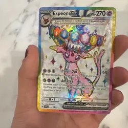 Pokemon TCG Espeon ex 175 Prismatic Evolutions Premium Figure Collection Promo - Image 2
