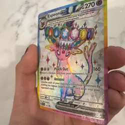 Pokemon TCG Espeon ex 175 Prismatic Evolutions Premium Figure Collection Promo - Image 4