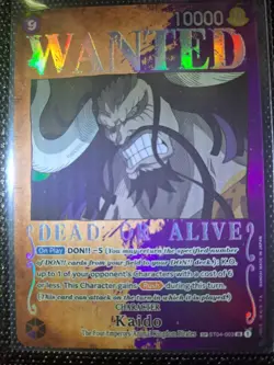 One Piece CardGame TCG Pillars of Strength ST04-003 Kaido Wanted Poster NM - Image 1