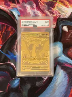 Pokemon TCG - Mega Charizard X EX 130/094 Hyper Rare - Phantasmal Flames - PSA 9 - Image 1