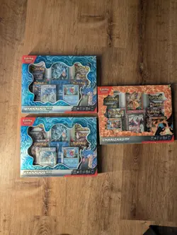 Pokemon TCG Collection Boxes GYRADOS AND CHARIZARD sealed - Image 1