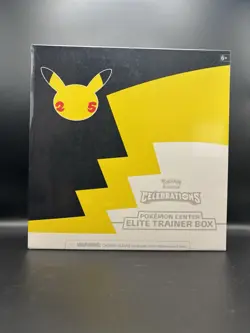 Pokemon Center TCG Celebrations ETB Elite Trainer Factory Sealed Box SMALL DENT - Image 1