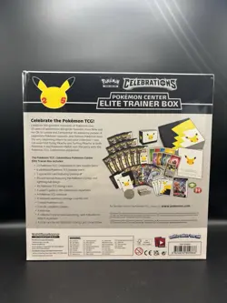 Pokemon Center TCG Celebrations ETB Elite Trainer Factory Sealed Box SMALL DENT - Image 4