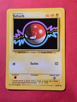 1999 Pokemon Base Unlimited #67 Voltorb (Poke Ball) COR, C, NF/H, cd1 - Image 1