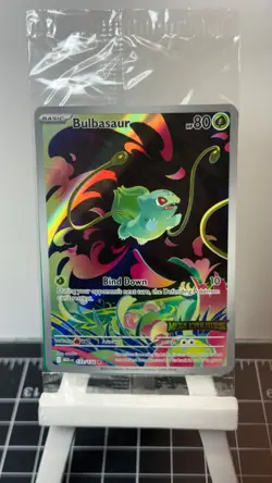 Bulbasaur - (Mega Evolution Stamped) 133/132 Pack Fresh Full Art Pokemon TCG - Image 1