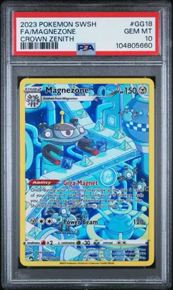 Pokemon Magnezone GG18/GG70 Crown Zenith Ultra Rare Holo PSA 10 2023 English - Image 2