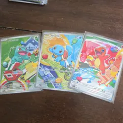 Pokemon TCG First Partner Illustration Collection Series 1 Kanto GEN 1 Starters - Image 1