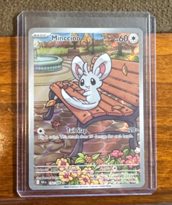 Pokemon Minccino Illustration Rare SV: Black Bolt 152/086 Pokemon TCG NM RARE - Image 1