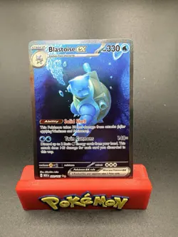Pokemon TCG Blastoise EX 200/165 Scarlet & Violet 151 English Near Mint NM - Image 1