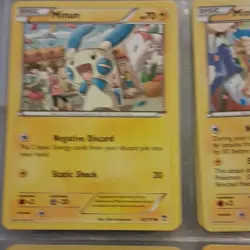 Pokemon TCG XY, Black & White Lot of 9, Plusle, Minun, Purloin, Magmar, Caterpie - Image 3