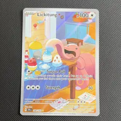Pokemon Lickitung 180/162 SV05: Temporal Forces Illustration Rare Holo 100 HP - Image 1