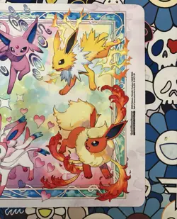 Pokemon TCG Eevee Evolutions Standard Playmat Multicolor Rubber Non-Slip - Image 4