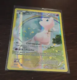 Pokemon Mew TCG XY110 Holo Black Star Promo Full Art 2016 Lightly Played - Image 2