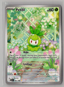 Petilil - 091/086 - Pokemon TCG Black Bolt Illustration Rare NM - Image 1