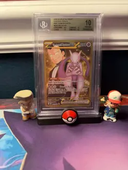 Pokemon Mewtwo EX Team Rocket’s 240/182 Gold Rare 2025 Destined Rivals BGS 10 !! - Image 1