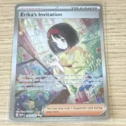 Pokemon Erika's Invitation 203/165 SV151 Holo Rare Trainer English - Image 1