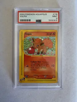 2003 Pokemon - Vulpix Non-Holo - Aquapolis 116/147 - E Series - PSA 9 MINT! WOTC - Image 1