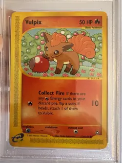 2003 Pokemon - Vulpix Non-Holo - Aquapolis 116/147 - E Series - PSA 9 MINT! WOTC - Image 3