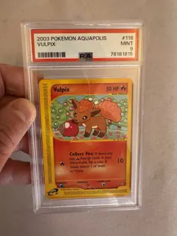 2003 Pokemon - Vulpix Non-Holo - Aquapolis 116/147 - E Series - PSA 9 MINT! WOTC - Image 4