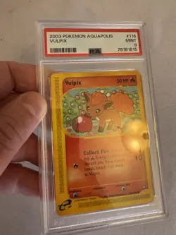 2003 Pokemon - Vulpix Non-Holo - Aquapolis 116/147 - E Series - PSA 9 MINT! WOTC - Image 5