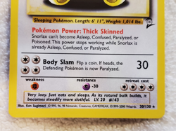 Snorlax 30/130 [Base Set-2] Rare Regular Pokemon 1999 TCG Vtg EX+ - Image 3